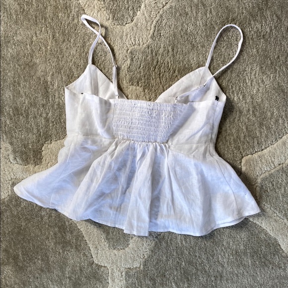 White tie front crop top - Picture 8 of 10